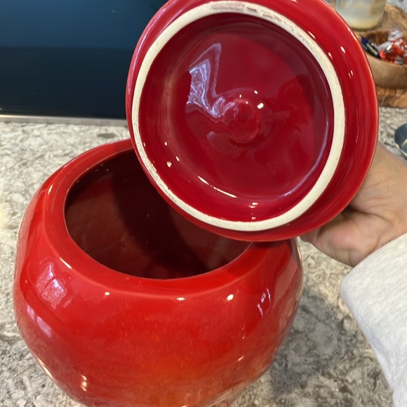 Vintage Ceramic Apple Cookie Jar - Picture 2 of 5